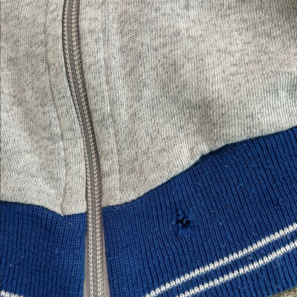 Vintage Main Event Gray & Royal Blue Zip-Up Track Jacket - Picture 8 of 8
